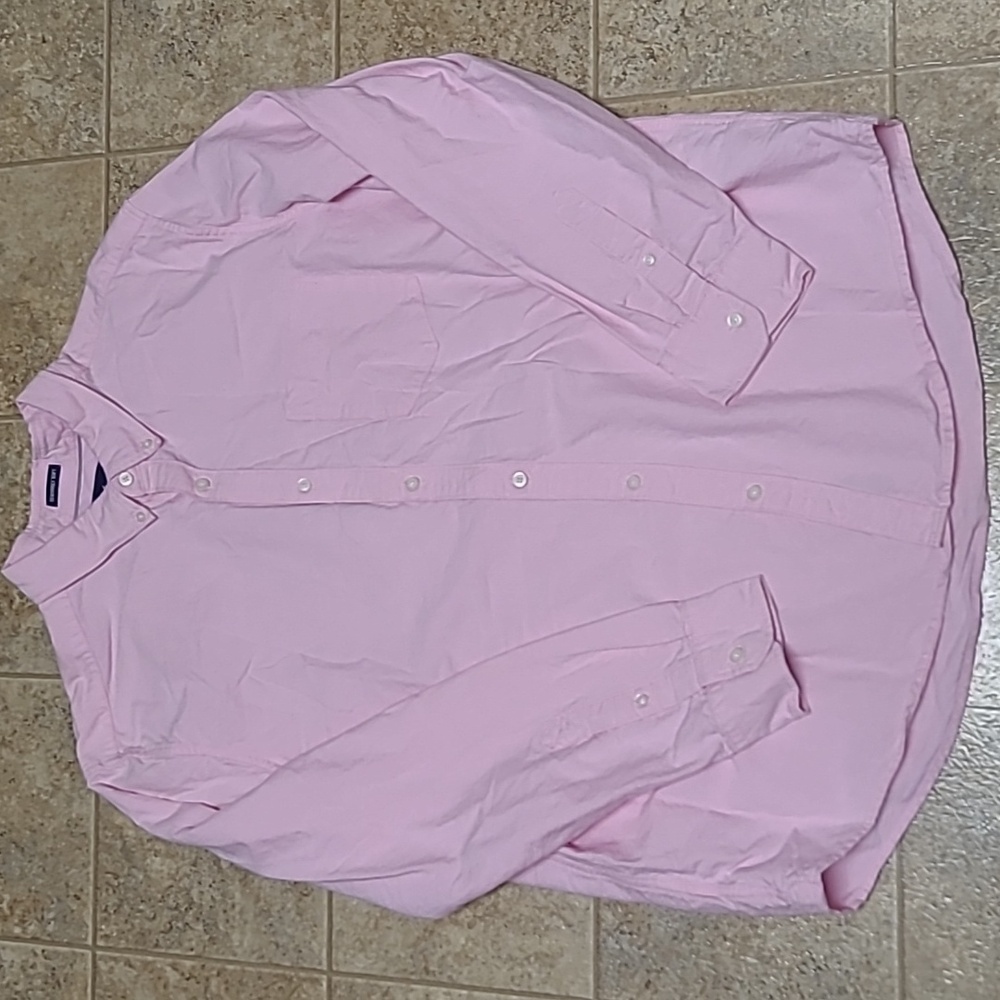 American Eagle Seriously Soft pink button down shirt size XXLARGE